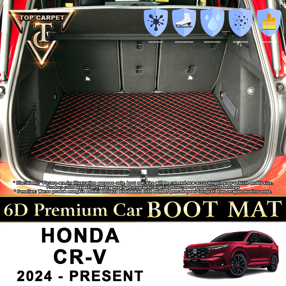HONDA CRV CRV ( 2024 ) Car Boot Mat PU Leather Cargo Mat Trunk Carpet