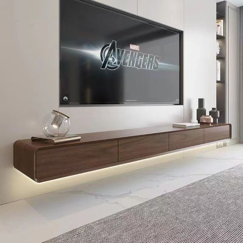 Light luxury bright rock TV cabinet tea table combination Italian minimalist modern simple small family living room high class