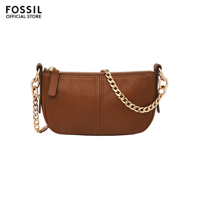 Fossil Female's Jolie Crossbody Bag Brown Leather ZB1906200