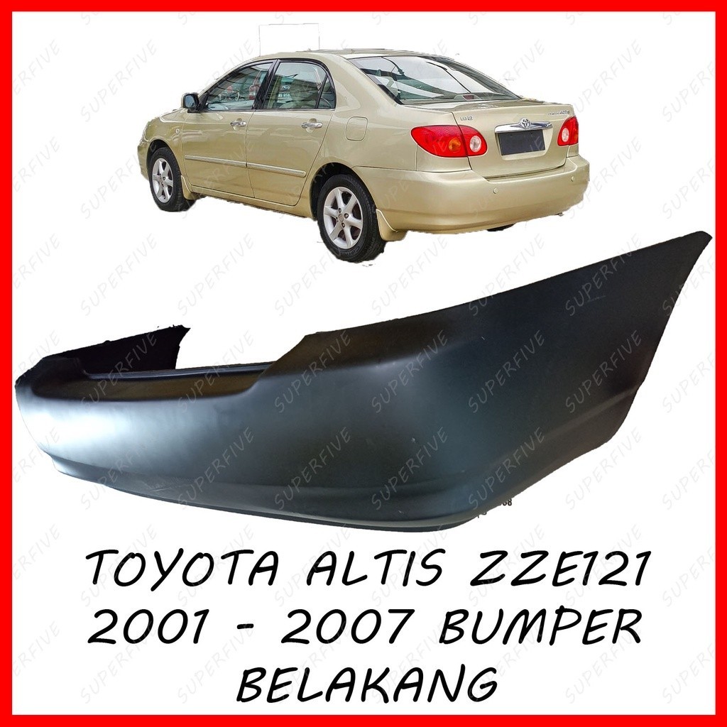 TOYOTA ALTIS ZZE121 (2001 - 2007) REAR BUMPER / BUMPER BELAKANG ...