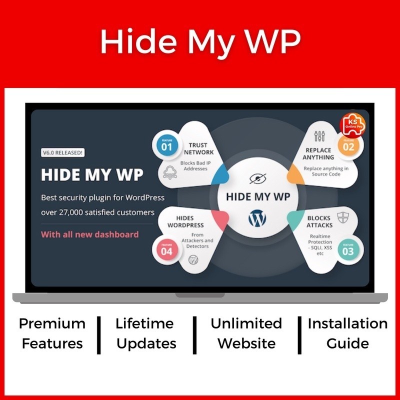 Hide My WP WordPress Plugin [Latest Version + 100% Working] | Shopee ...