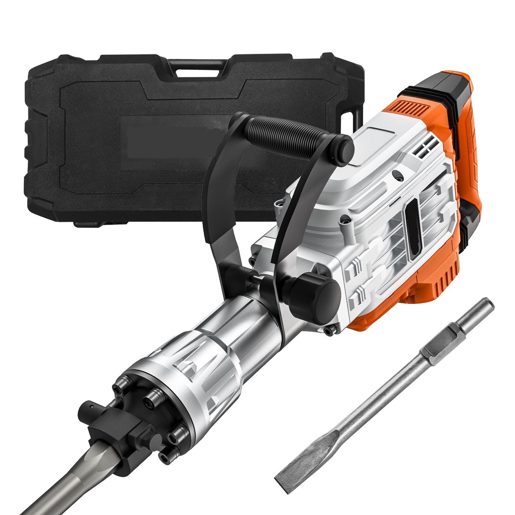 Demolition Jack Hammer Concrete Breaker 3500W Electric Hammer 2 Chisel ...