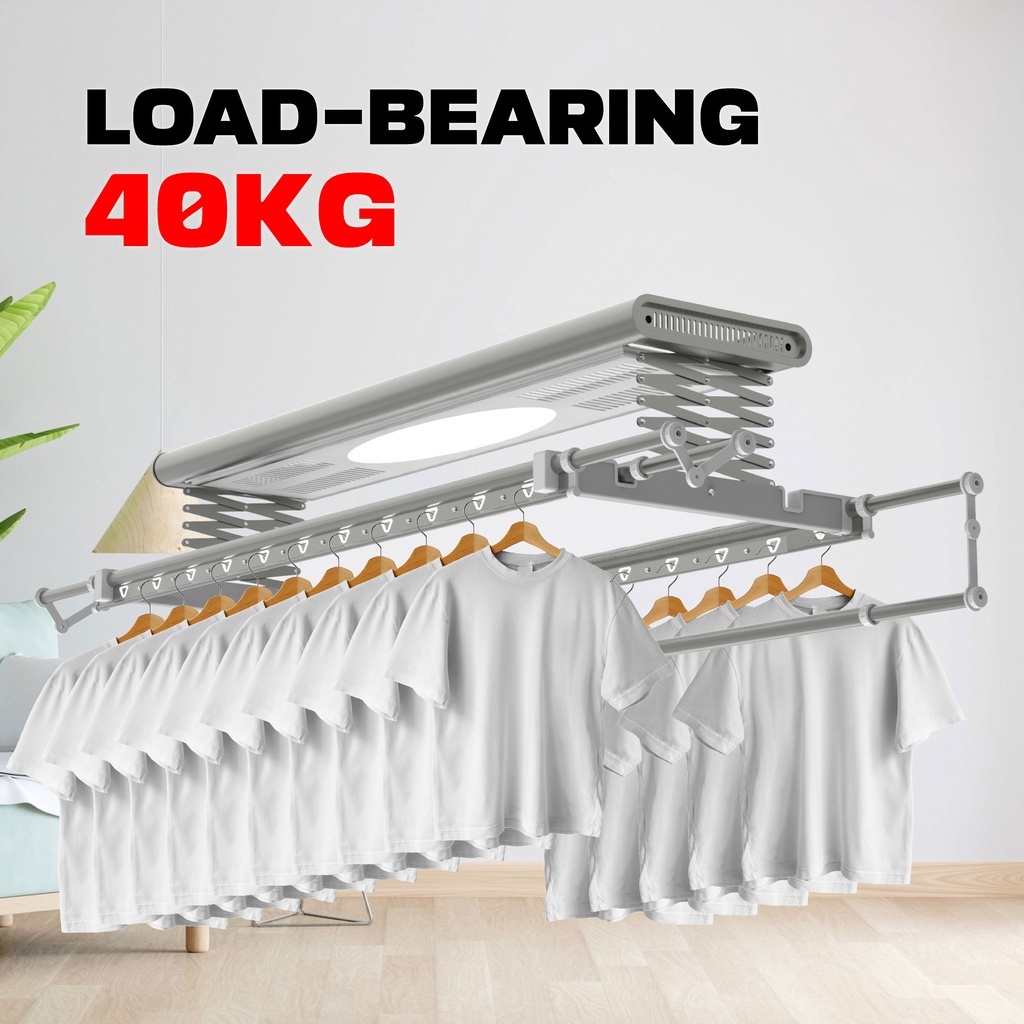 HIGH END Aluminium Electric Lift Clothes Hanger / Rack Ceiling Mounted ...
