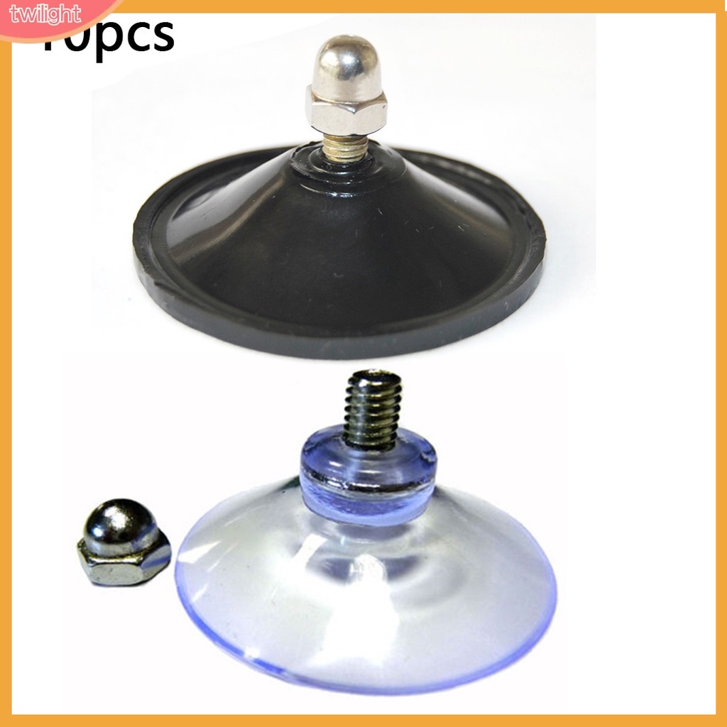 10X M6 Thumb Screw Suction Cups With Nut Pads Suckers Rubber/Plastic