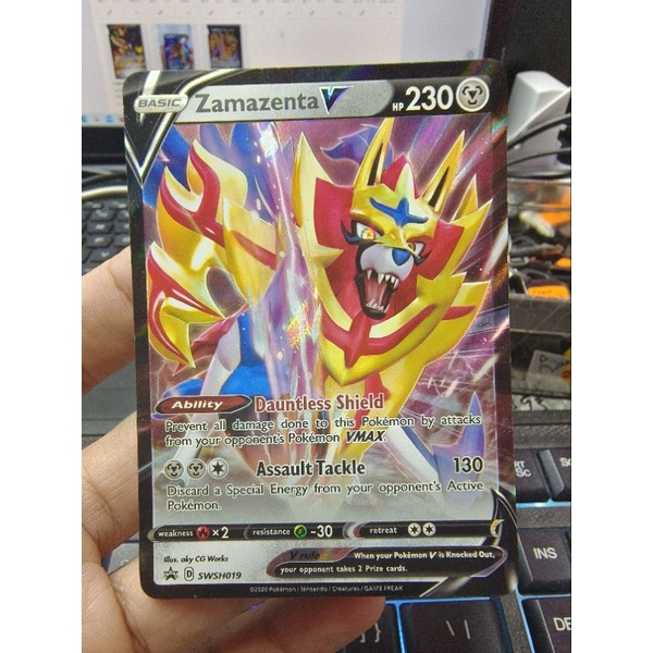 Metal Type - Pokemon Card V - Zamazenta V Swsh019 | Shopee Malaysia