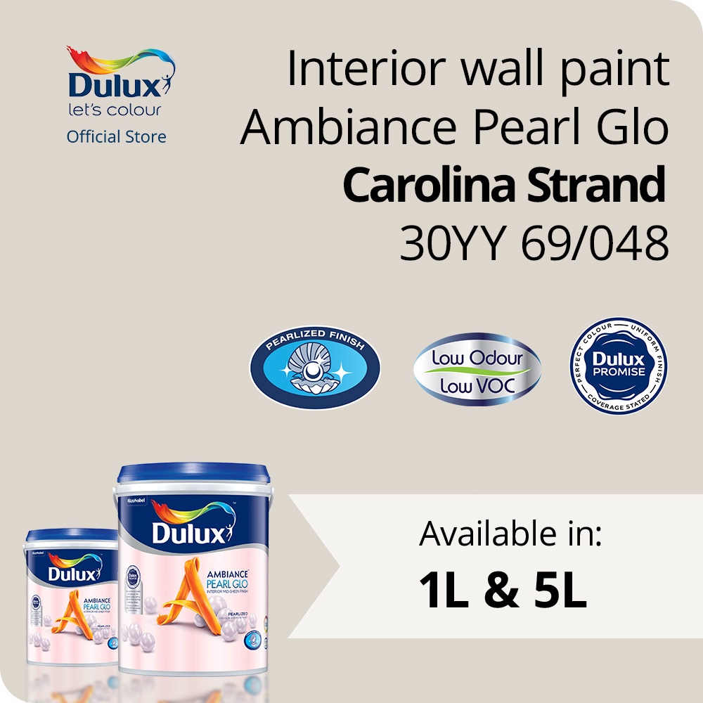 Dulux Ambiance Pearl Glo - Carolina Strand (30YY 69/048) (Low Odour ...