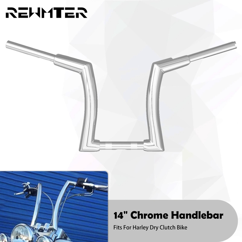 HTTMT Chrome Mirror Extension Kit – Fits Harley Softail Sportster Dyna Touring, 2-Piece 6 thumbnail image