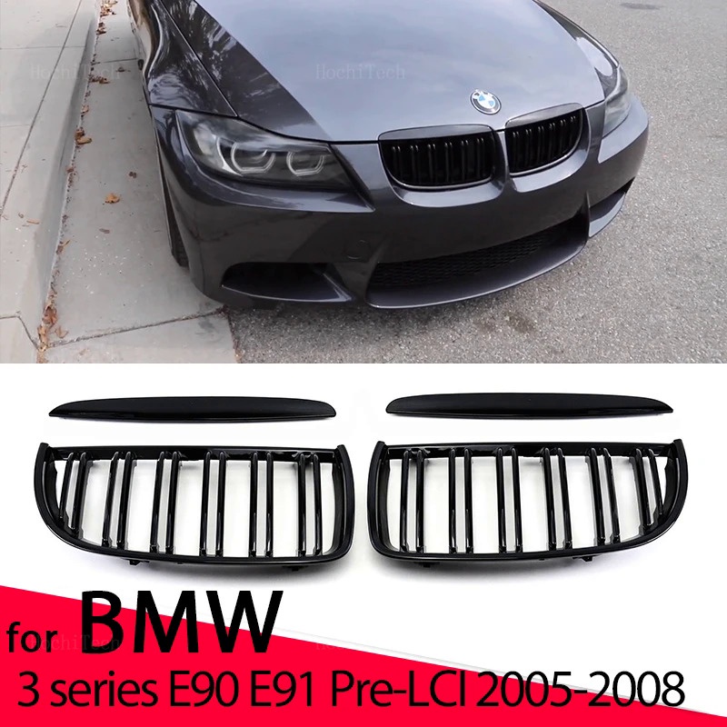 Car Front Bumper Grilles Kidney Racing Grill For BMW E90 E91 3 Series ...
