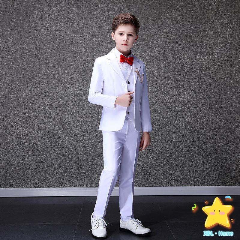 Boys' suits Baju sut 2Pcs set baju tshirt budak lelaki White boy dress
