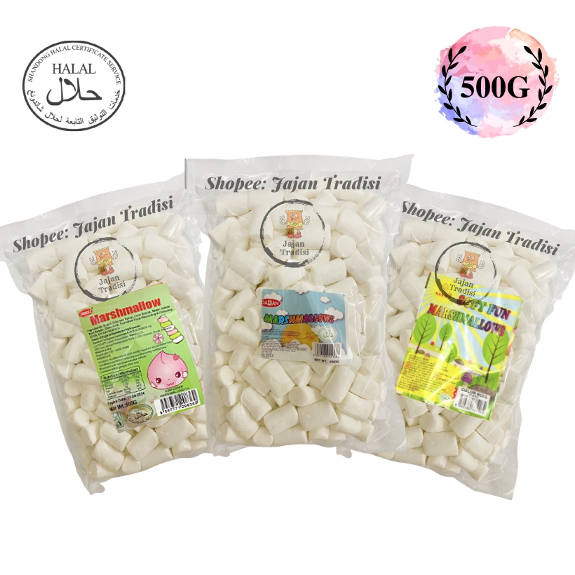 SANWA PLAIN WHITE MARSHMALLOW [500G] SUITABLE FOR