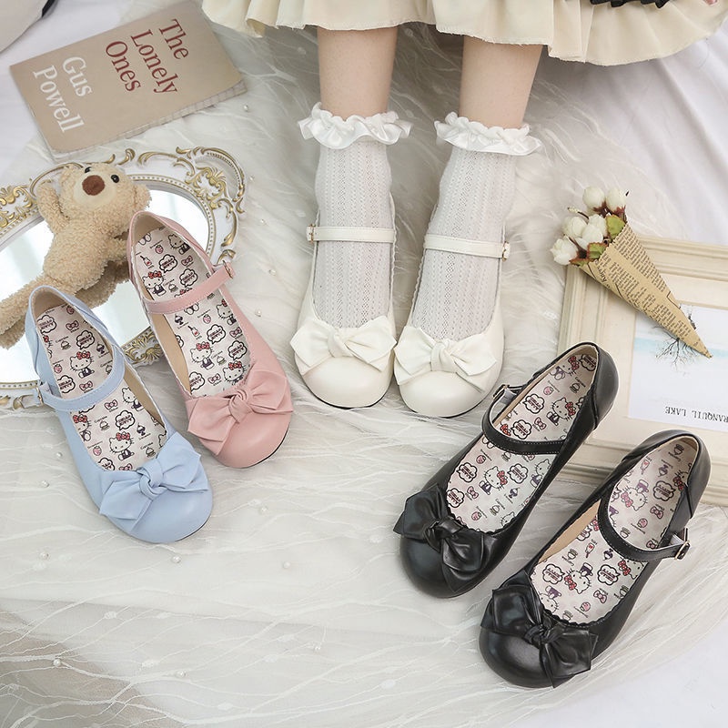 Single Shoes Women 2021 New Style Round Toe Small Leather Shoes Women ...