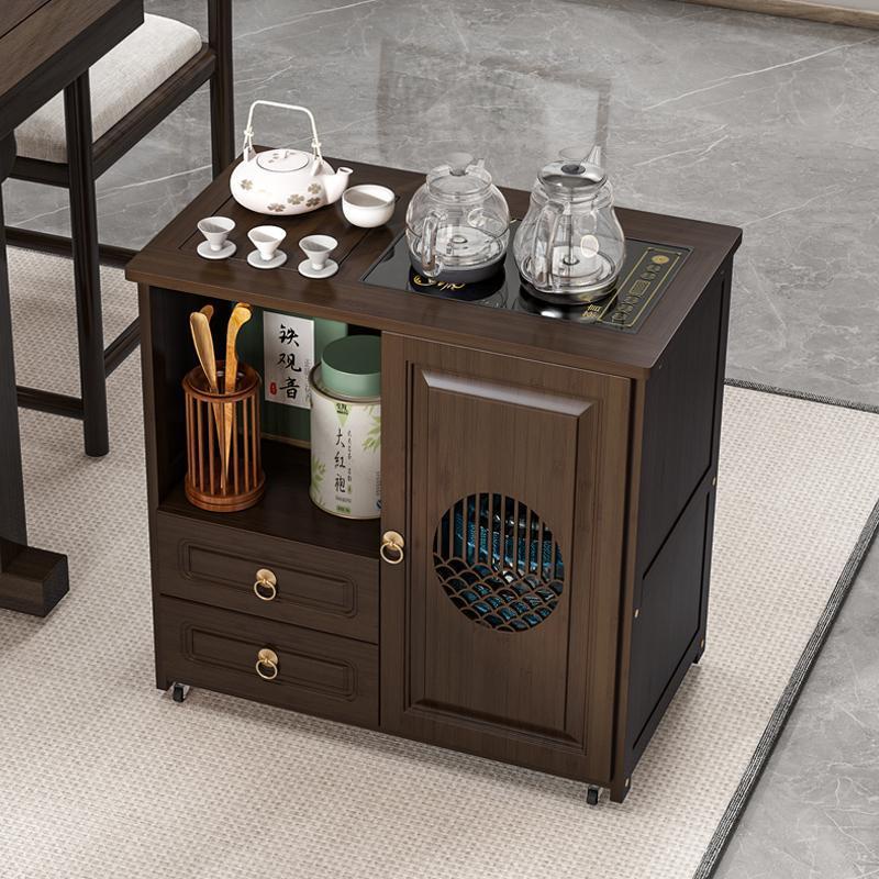 HY Mobile Tea Tea TableSide Tea Table Kettle
