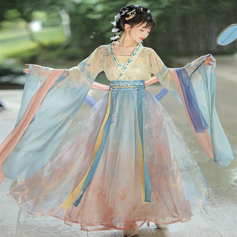 New Style Ancient Hanfu Female Original Chinese North South Dynasty Big ...