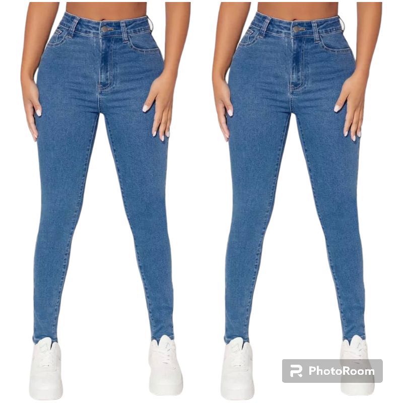 Seluar jeans perempuan plus size store