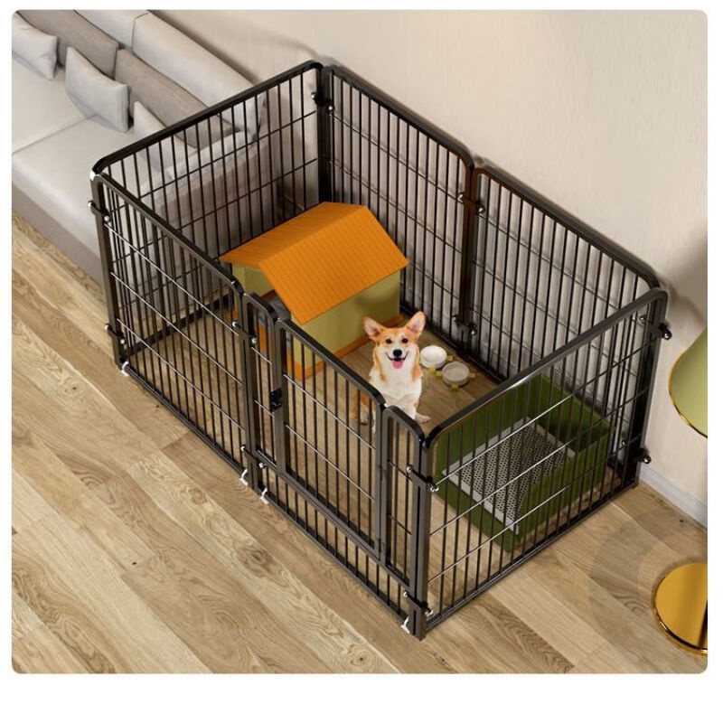 HY/🍉Shanye Dog Cage Sub Large Dog Indoor with Toilet Separation