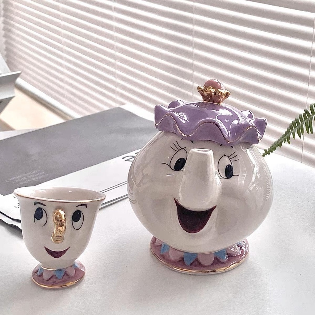 Teacup Beauty and the Beast Small Highvalue Lady Teapot Wedding