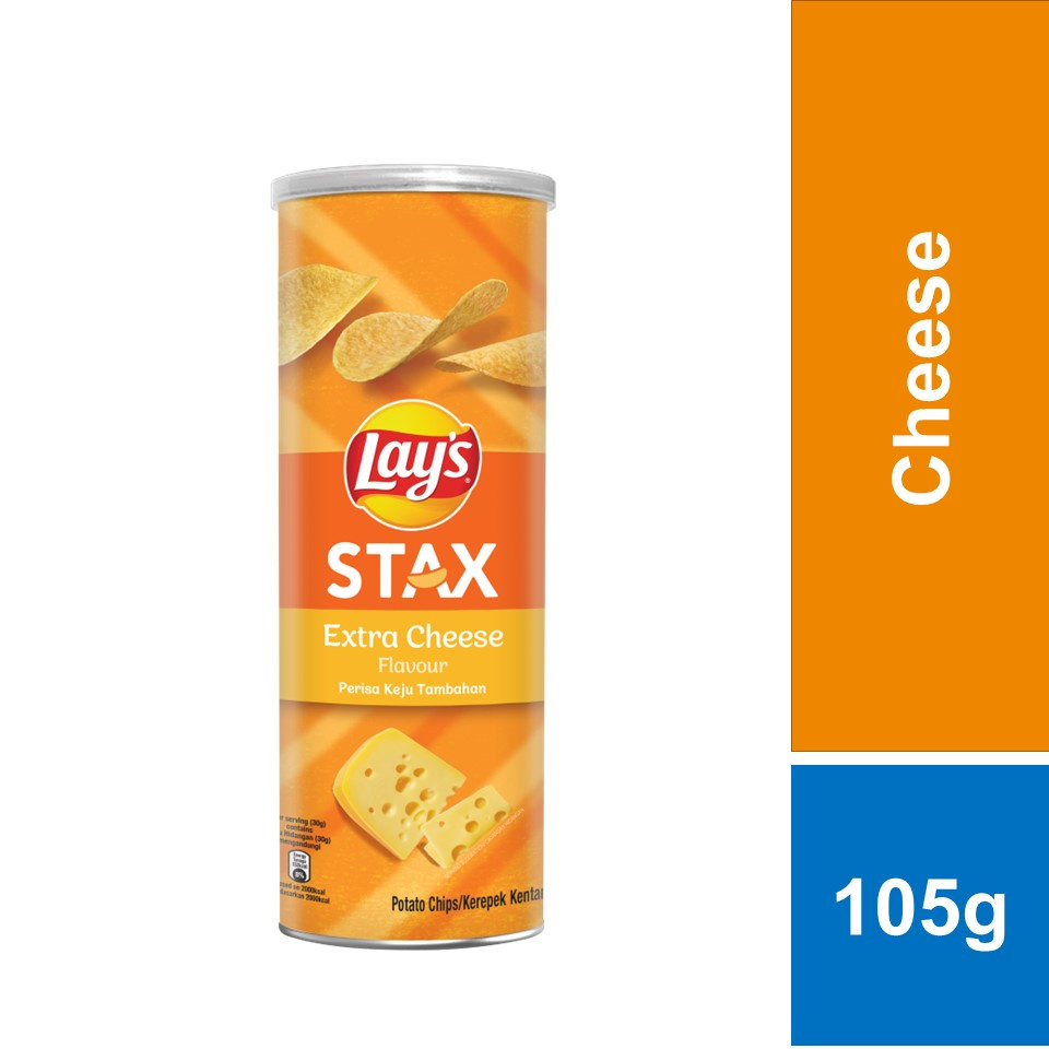 Lays My Stax Extra Cheese 105g | Shopee Malaysia