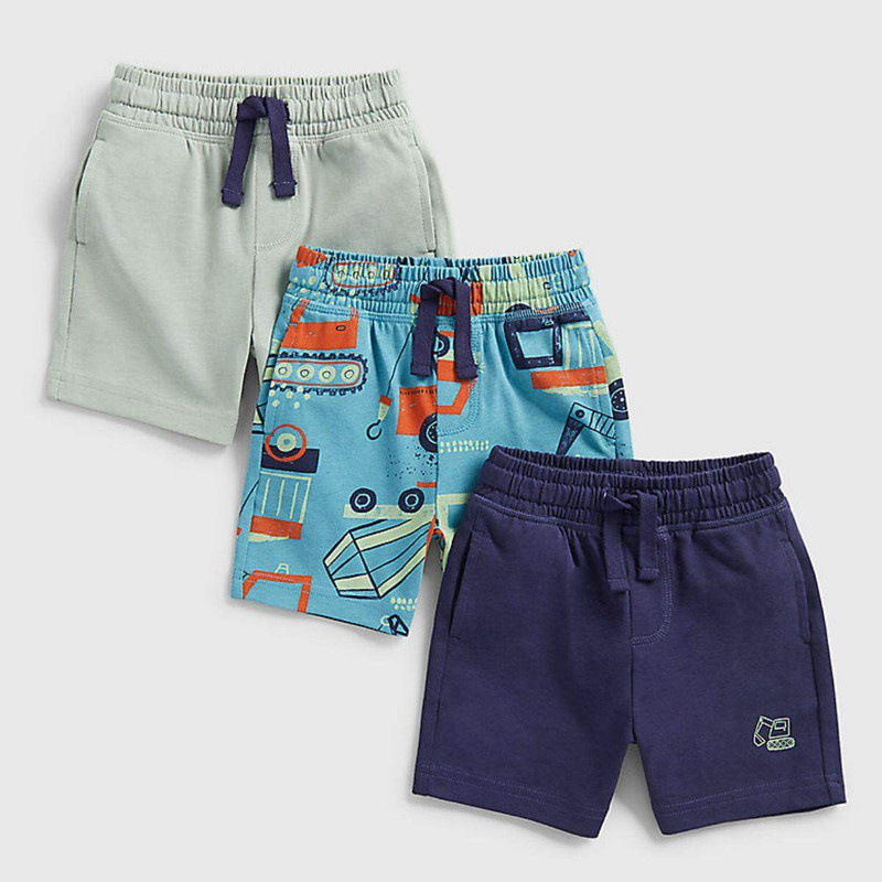 Mothercare Baby Boy Digging It Shorts - 3 Pack