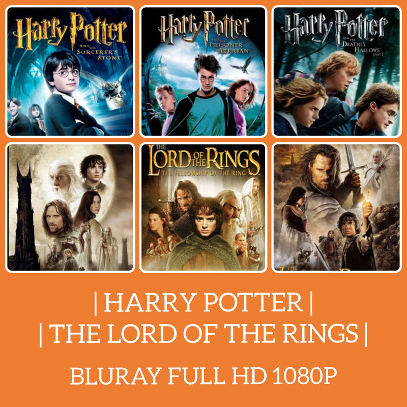 PENDRIVE HD MOVIE HARRY POTTER LOTR COLLECTION SUBTITLES