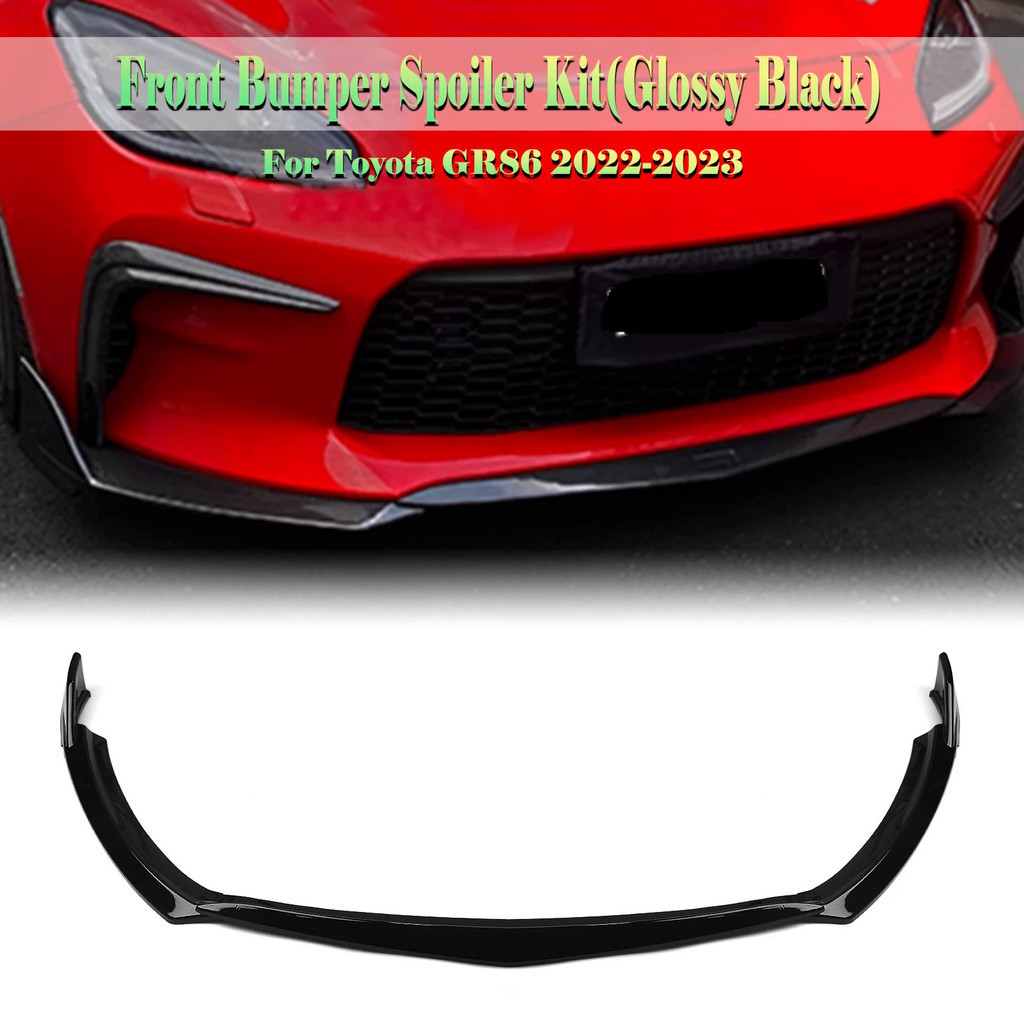 Car Front Bumper Spoiler Splitter Lip Lower Guard For Toyota GR86 2022 ...