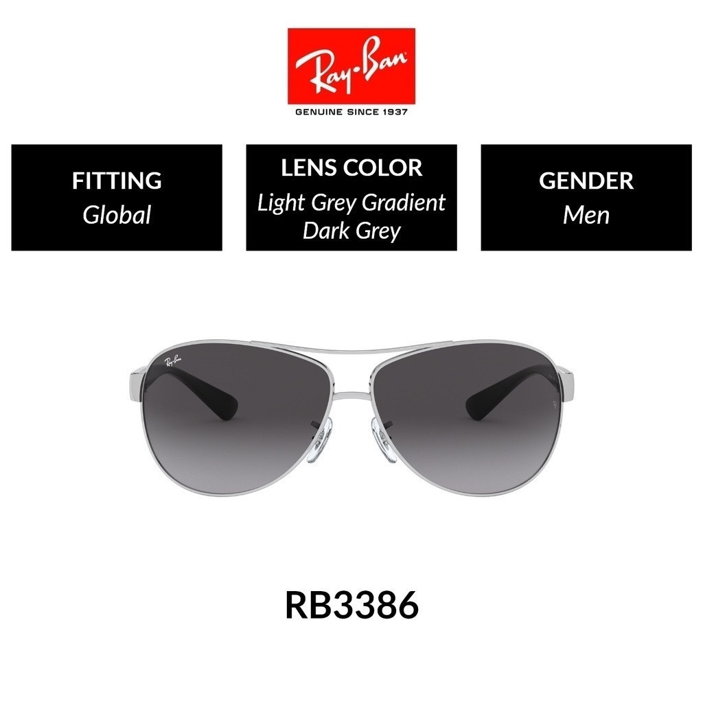 Ray-Ban Sunglasses Men RB3386 003/8G | Shopee Malaysia