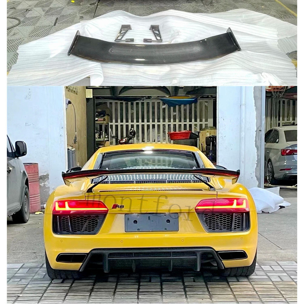 R8 GT Style Carbon Fiber Auto Car Rear Trunk Spoiler Wing for Audi R8 ...
