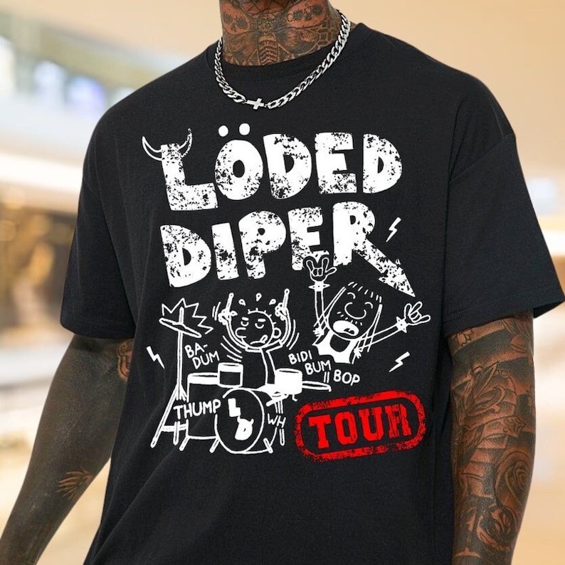 Loded Diper Tour T-Shirt Diary of a Wimpy Kid Shirt Rodrick Rules ...