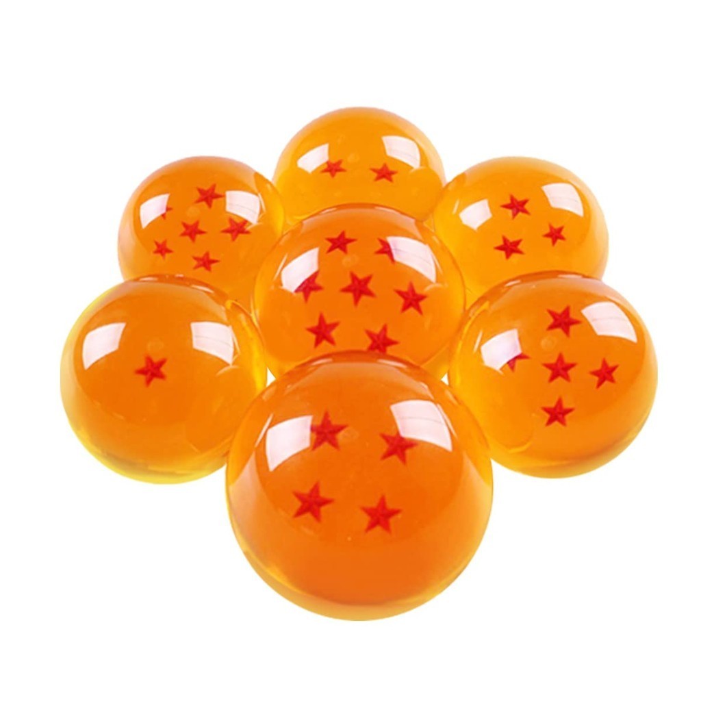 Set of 7 Dragon Ball Dragon Ball Resin Glass Ball Shenron Summoning ...