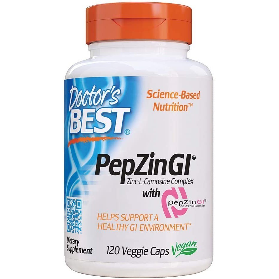 Doctor's Best, PepZin GI, ZincLCarnosine Complex, 120 Veggie Caps Shopee Malaysia
