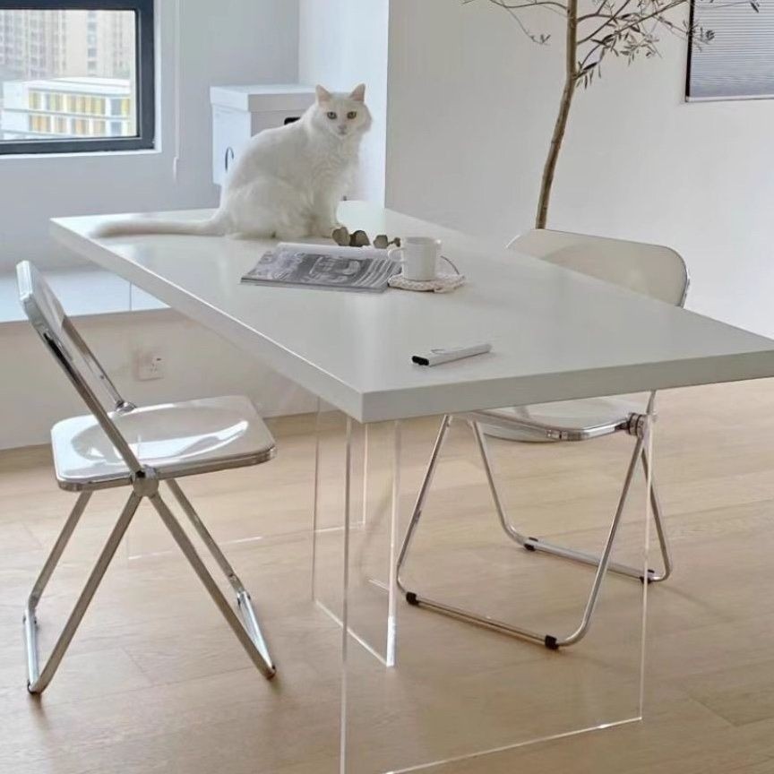 JY-H/Modern Minimalist Light Luxury Acrylic Suspension Dining Table ...