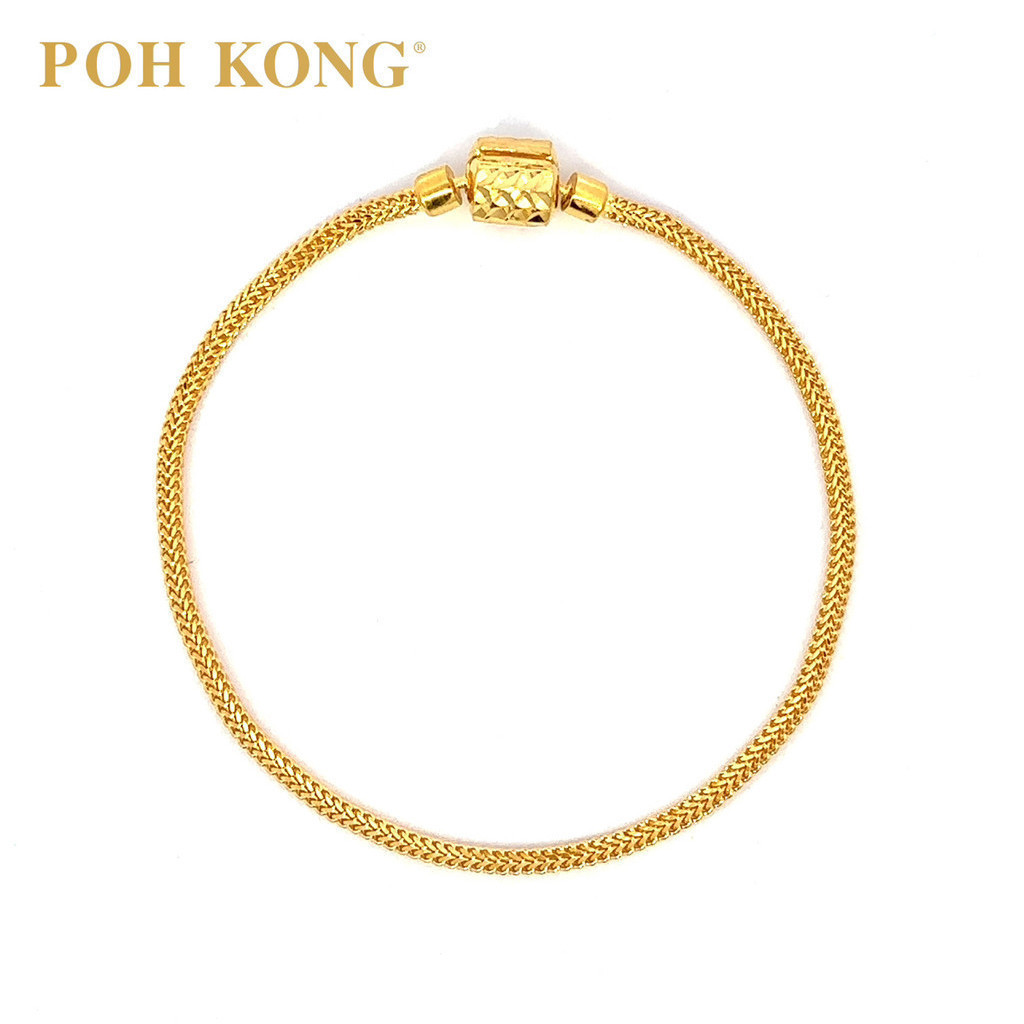 POH KONG 916 22K Gold Pandora Charm Bracelet Shopee Malaysia