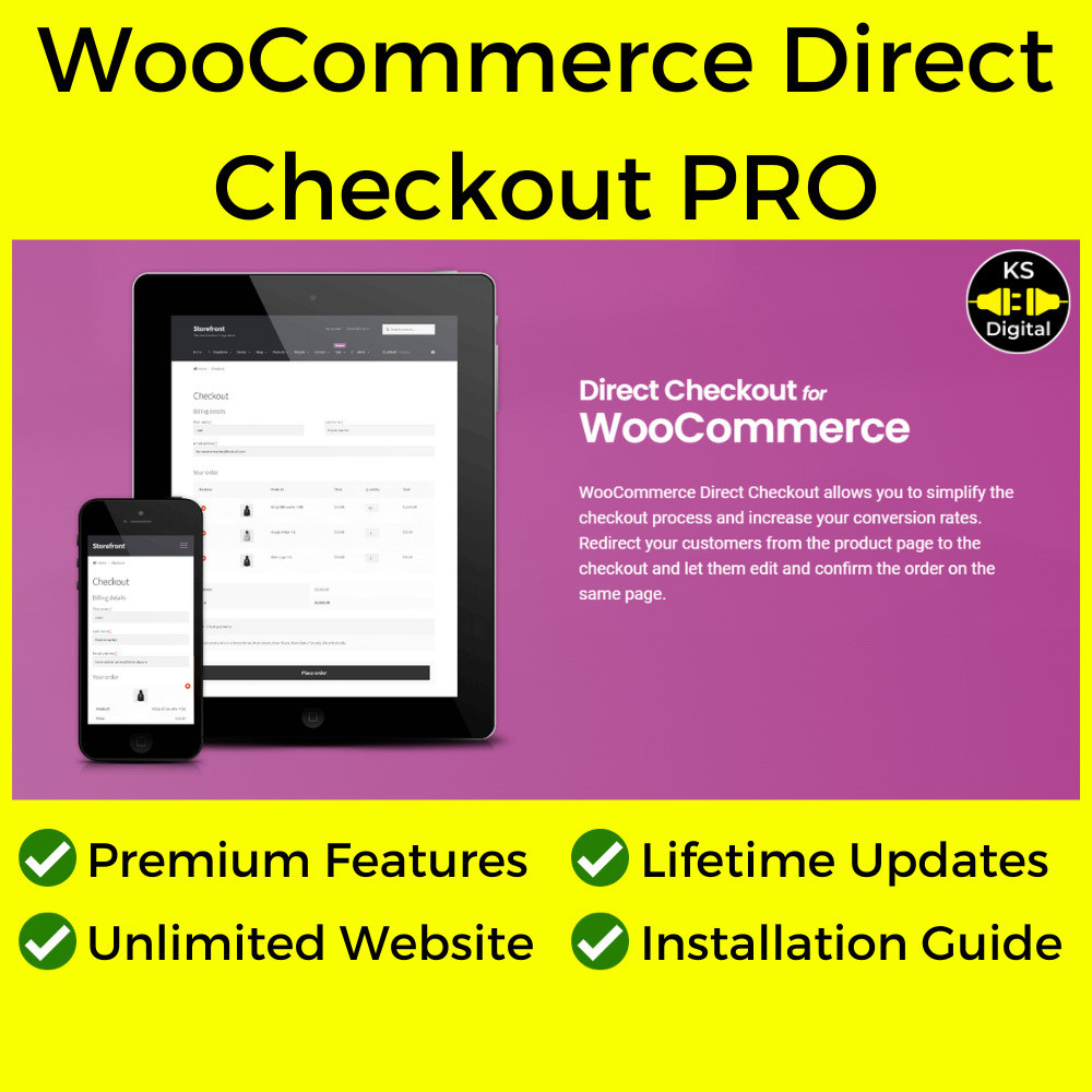 [Latest] WooCommerce Direct Checkout Pro WordPress Plugin (Free Updates ...