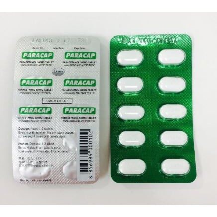 PARACAP 500MG 10'S(PARACETAMOL) | Shopee Malaysia