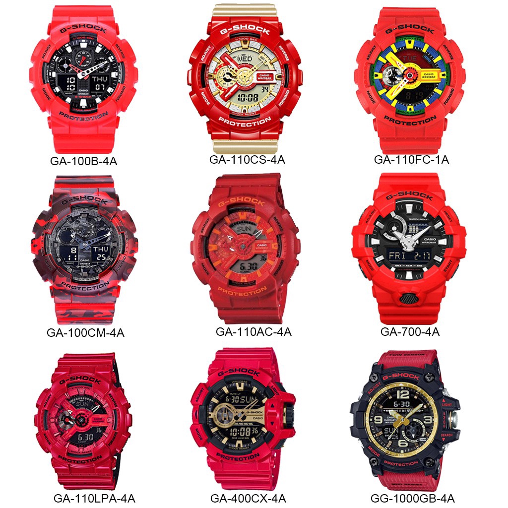 HOT RED CASI0 G Shock Wrist Watch Men Sport Watches GA100 GA110