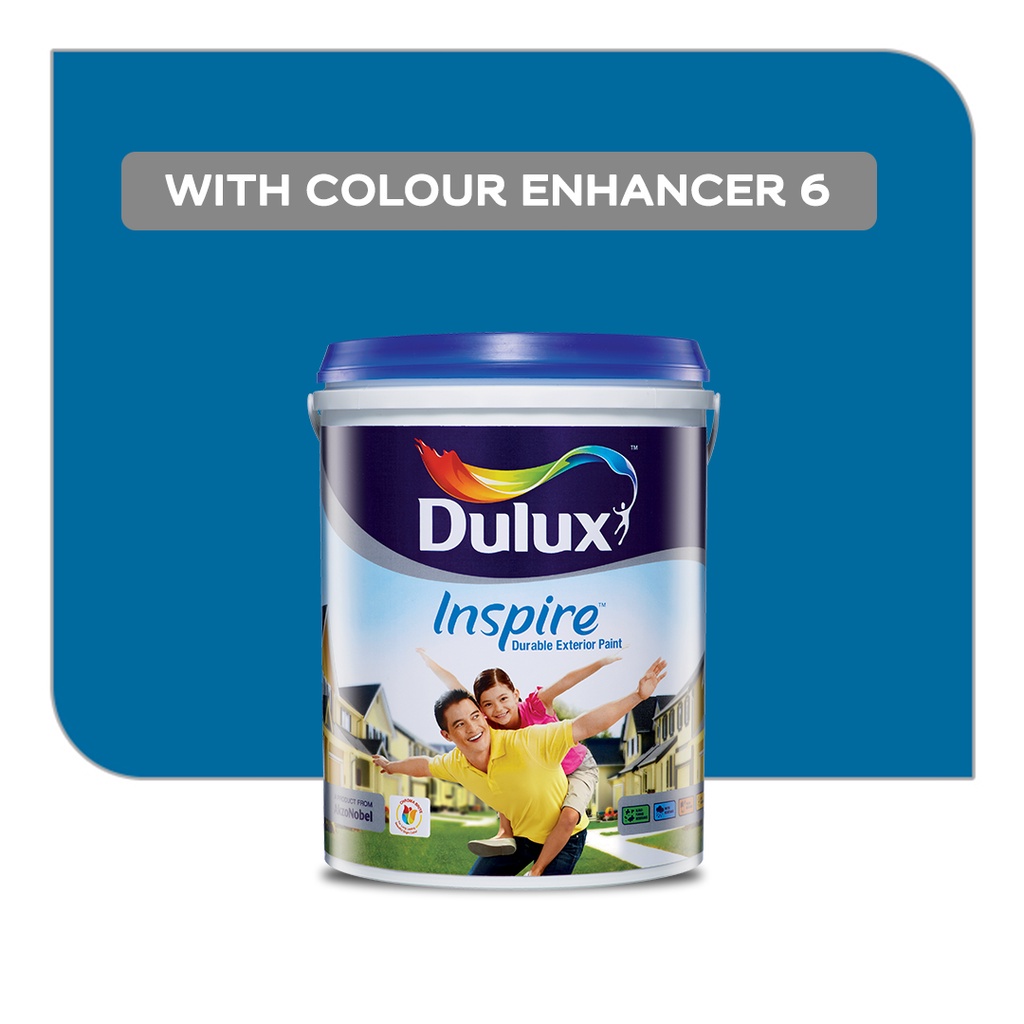 Dulux Inspire Durable Exterior Wall Paint With Colour Enhancer 6 (18L