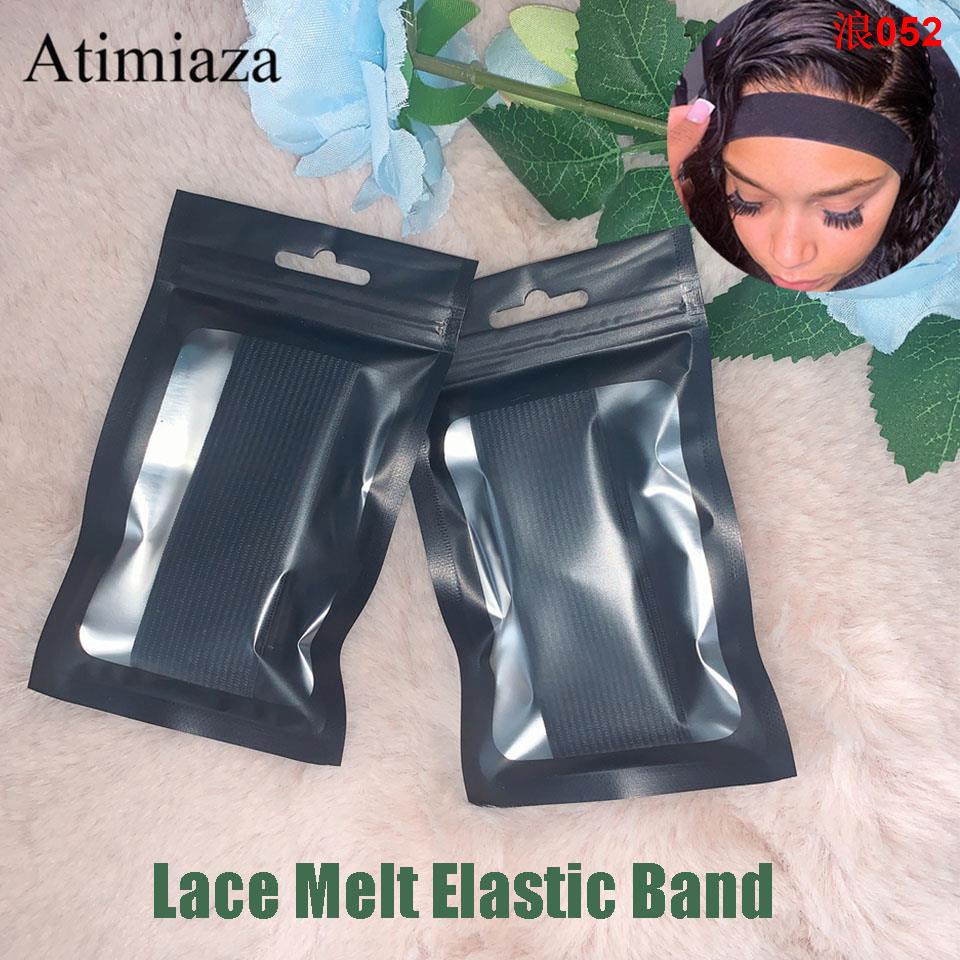 Melt Band Edge Elastic Headband With Adjust Velcros Edge Hair Wrap Lay