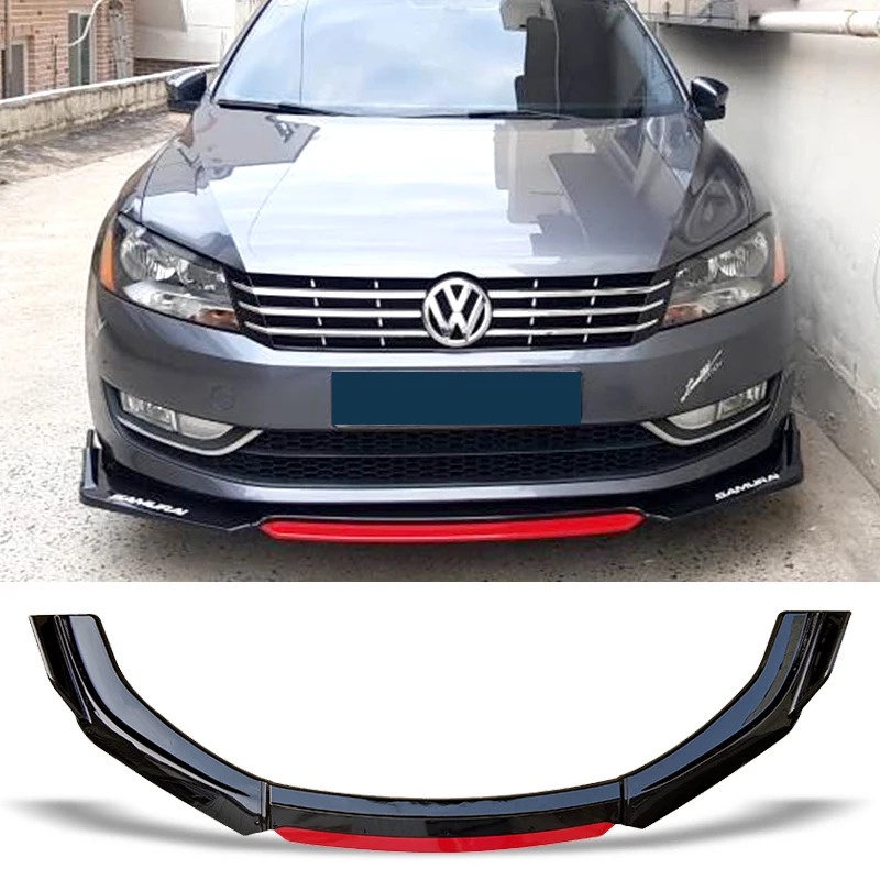 Front Bumper Spoiler Protector Plate Lip Body Kit For Volkswagen VW ...