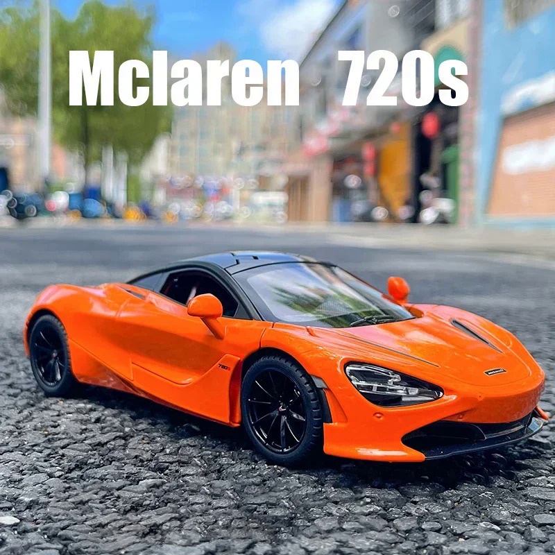 124 McLaren 720S Spider Supercar Alloy Car Model Diecasts & Toy