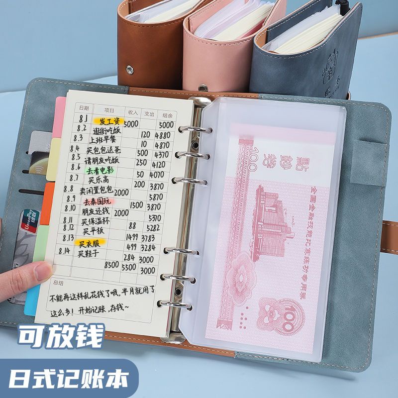 Accounting book, detailed ledger, lazy person, French style daughterinl Bookkeeping detailed