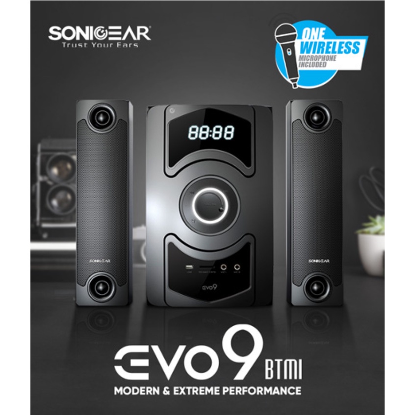 SonicGear EVO BTMI Bluetooth Multimedia Speaker with