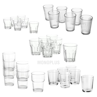 Ribbed Glass Cups With Bamboo Lids And Glass Straws Set Of 4, Fluted  Vintage Ripple Clear Glassware, Origami Style Drinking Glasses For Juice,  Beer, I