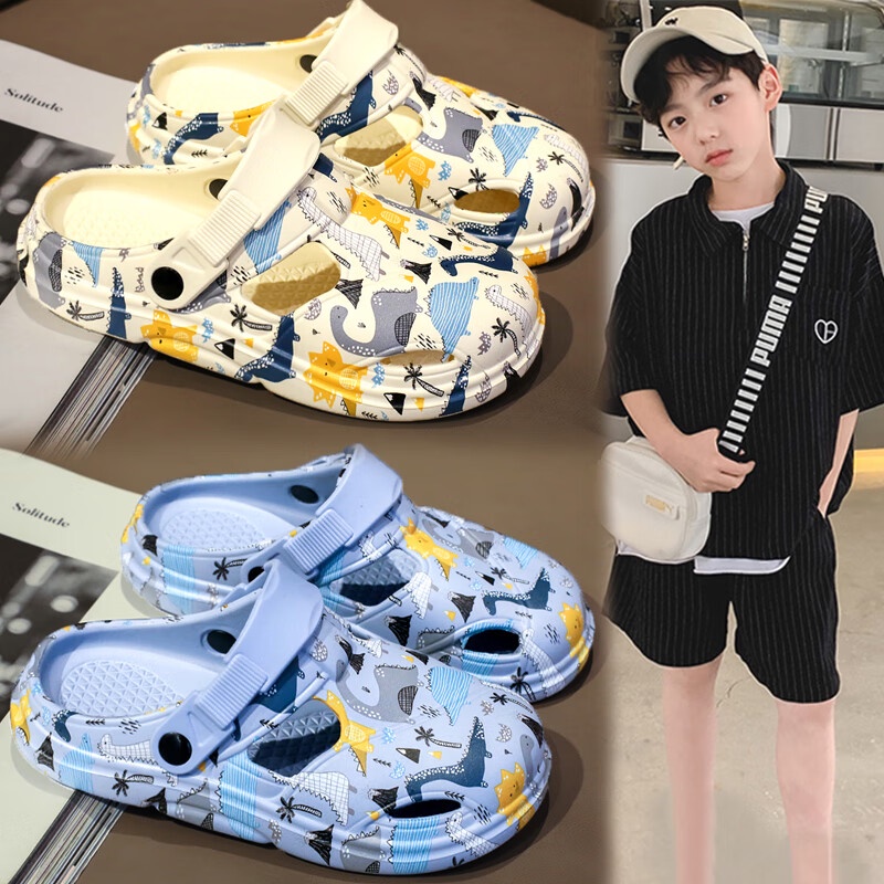 Get gifts KY JD ATBroken Size Children s Slippers New Summer Boys Hole Shoes Medium and Big Children Sports Beach Sanda Shopee Malaysia