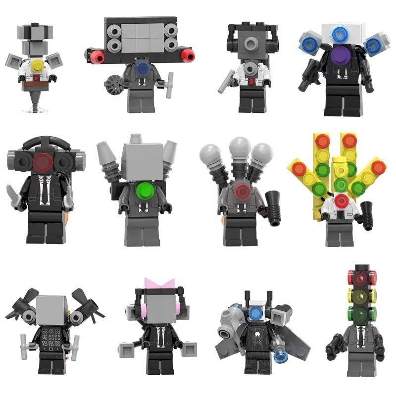 building block for adult Compatible with LEGO Toilet Man VS Monitor Man