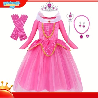 Disney Fancy Aurora Princess Girls Dresses Christmas Halloween Party  Cosplay Costume For Kids Sleeping Beauty Dress Up Clothing - Kids Cospaly  Dresses - AliExpress