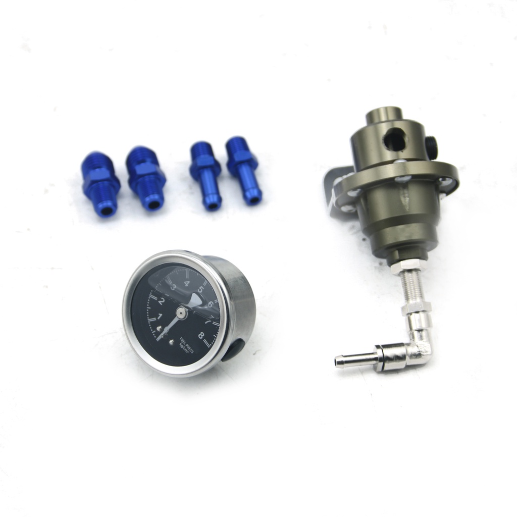 Car Refit Universal S Type Adjustable Fuel Pressure Regulator with ...