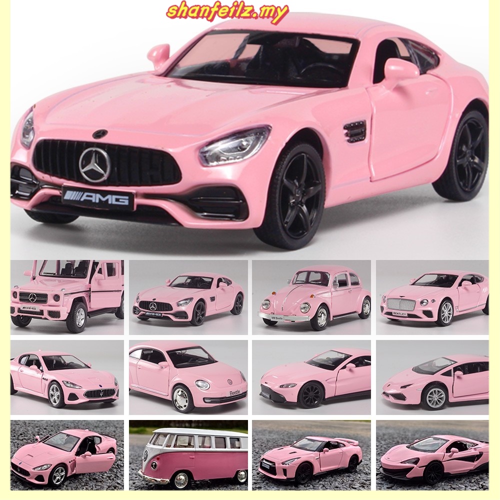 RMZ CITY 136 PINK Series Car Models Alloy Diecast Toys Vehicle Auto ...