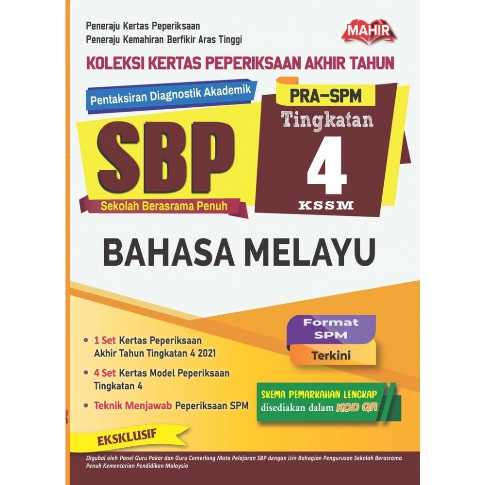 Mahir 2024 Koleksi Kertas Percubaan Pra SPM Tingkatan 4 SBP Bahasa