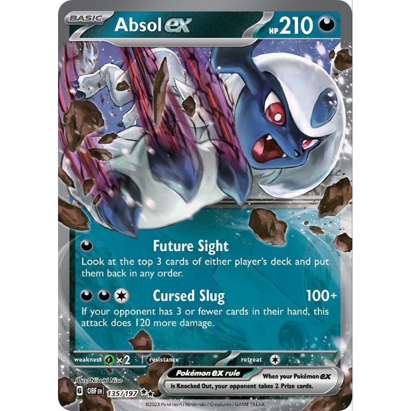 [No.359 / Absol EX] Pokemon card EX Obsidian Flames (*not genuine ...