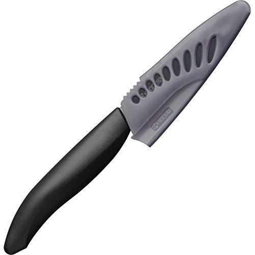 Kyocera Knife with sheath Fine Ceramic Petty 95mm Black Blade Black FKR