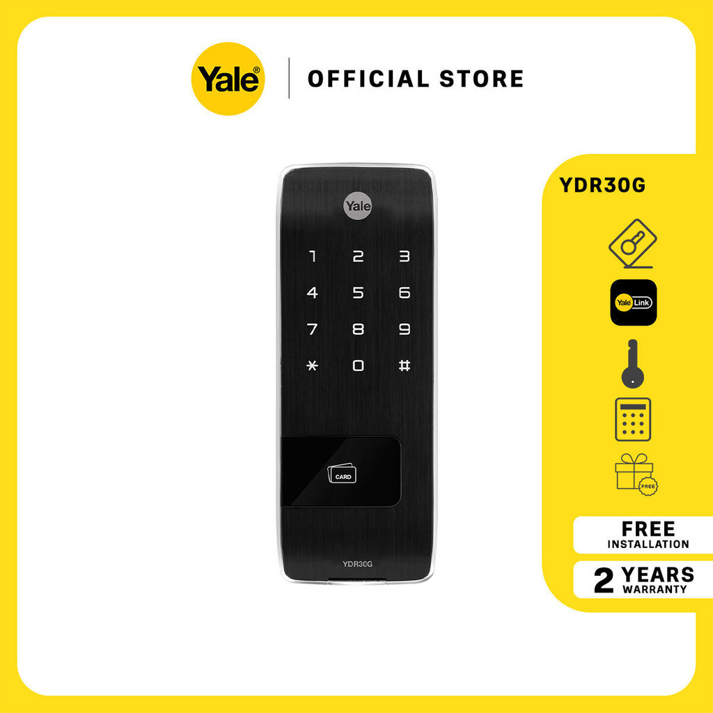 Yale YDR30G Metal Gate Smart Door Lock PIN Code/ RFID Card/ Bluetooth
